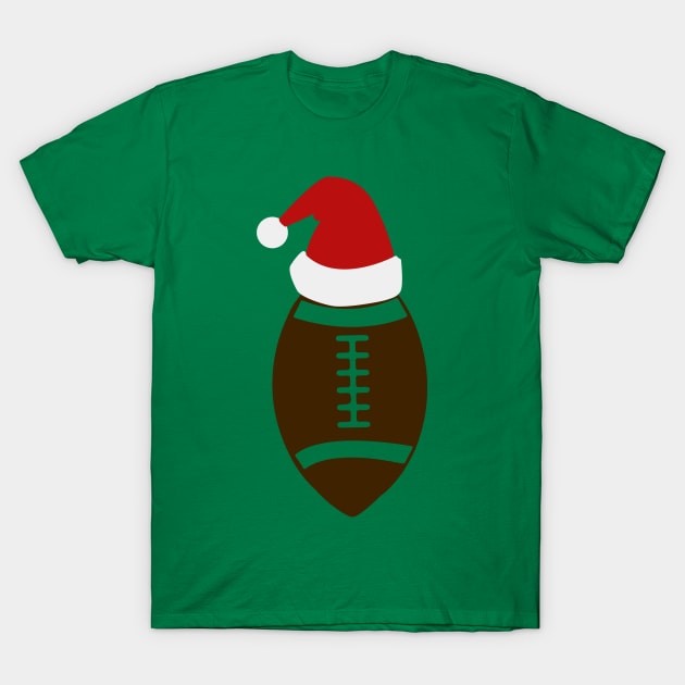 Christmas Football T-Shirt by LucyMacDesigns